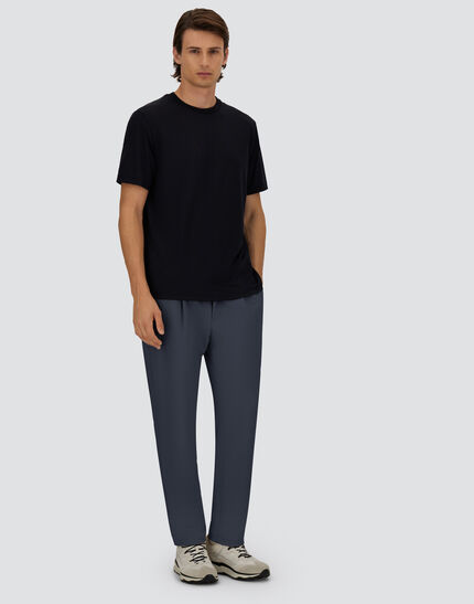 TROUSERS IN SUEDE EFFECT AND CHANGING NYLON Resort Blue 2 TROUSERS IN SUEDE EFFECT AND CHANGING NYLON Resort Blue