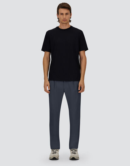 TROUSERS IN SUEDE EFFECT AND CHANGING NYLON Resort Blue 4 TROUSERS IN SUEDE EFFECT AND CHANGING NYLON Resort Blue