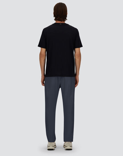 TROUSERS IN SUEDE EFFECT AND CHANGING NYLON Resort Blue 5 TROUSERS IN SUEDE EFFECT AND CHANGING NYLON Resort Blue