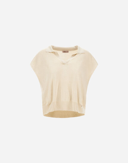 RESORT POLO SHIRT IN BRIGHT KNIT Chantilly