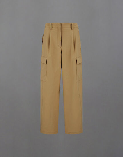 LAMINAR CARGO TROUSERS IN COMFORT TECH Camel