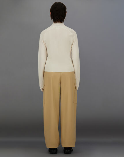 LAMINAR CARGO TROUSERS IN COMFORT TECH Camel