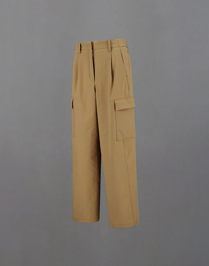 LAMINAR CARGO TROUSERS IN COMFORT TECH Camel