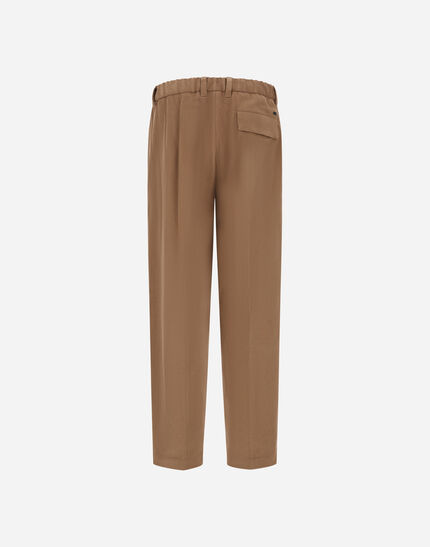 TROUSERS IN STRETCH COTTON VELVET Camel 3 TROUSERS IN STRETCH COTTON VELVET Camel