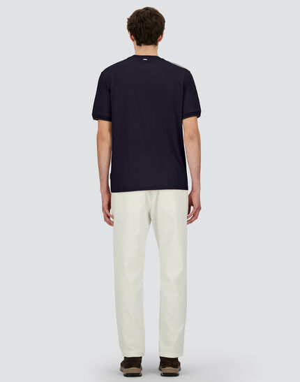 T-SHIRT IN SOFT WOOL JERSEY Navy Blue