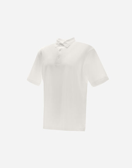 RESORT POLO SHIRT IN BASIC COTTON White