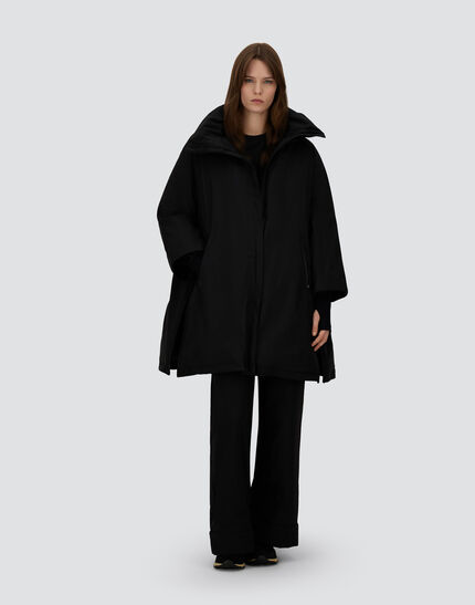 A-SHAPE JACKET IN 2-LAYER WINDSTOPPER Black