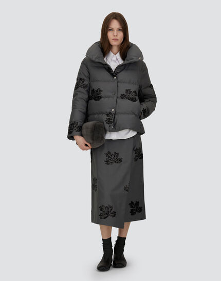 JACKET IN EMBROIDERED FLANNEL Iron