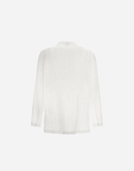 RESORT BLAZER IN CHECK LINEN White 6 RESORT BLAZER IN CHECK LINEN White