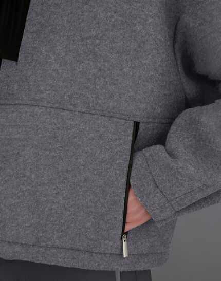 LAMINAR JACKET IN TECHNICAL WOOL Grey