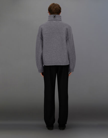 LAMINAR JACKET IN TECHNICAL WOOL Grey