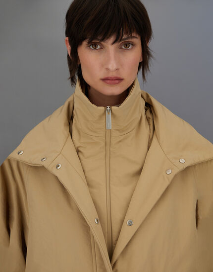 LAMINAR JACKET IN ORGANIC TECH Camel 3 LAMINAR JACKET IN ORGANIC TECH Camel