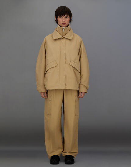 LAMINAR JACKET IN ORGANIC TECH Camel 4 LAMINAR JACKET IN ORGANIC TECH Camel