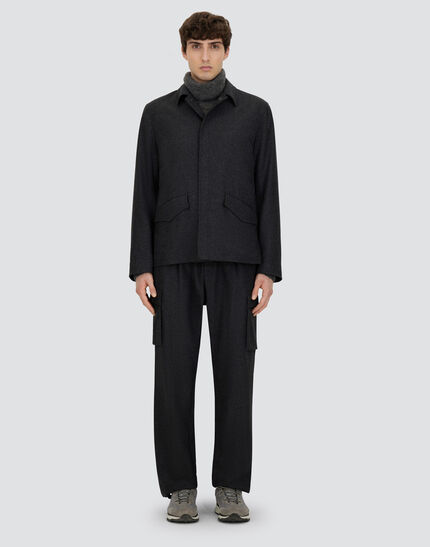 SHACKET IN WOOL FLANNEL Iron