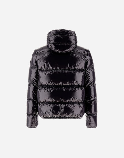 BOMBER JACKET IN GLOSS Iron 4 BOMBER JACKET IN GLOSS Iron