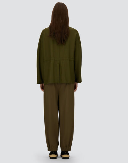 FIELD JACKET IN PURE WOOL CLOTH Military