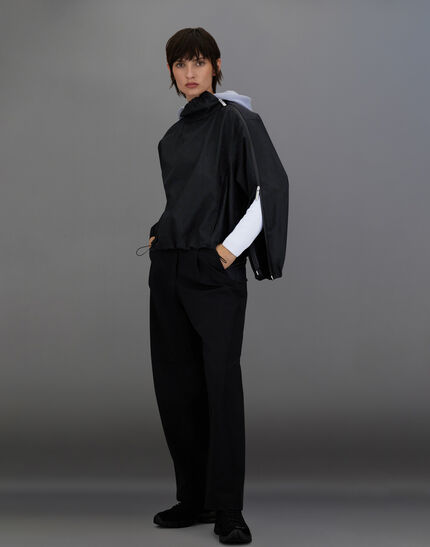 LAMINAR JACKET IN WOOL TOUCH Black
