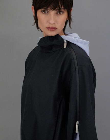 LAMINAR JACKET IN WOOL TOUCH Black