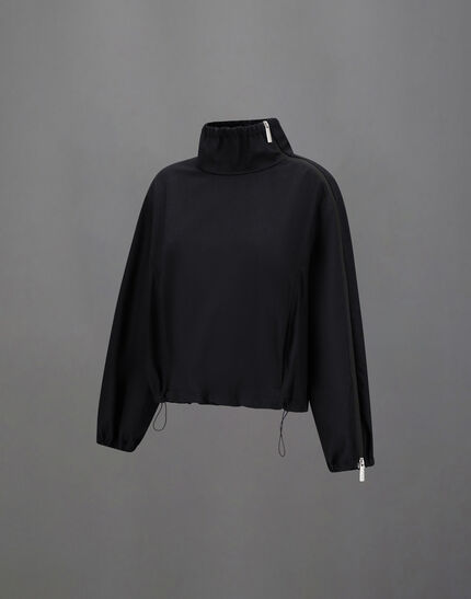 LAMINAR JACKET IN WOOL TOUCH Black