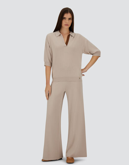 POLO SHIRT IN PURE CASHMERE Chantilly