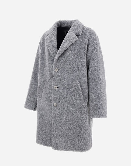 COAT IN MELANGE TEDDY Grey