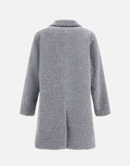 COAT IN MELANGE TEDDY Grey