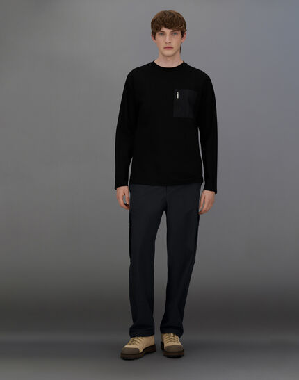 LAMINAR CARGO TROUSERS IN COMFORT TECH Black