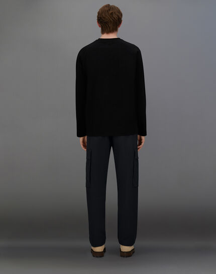 LAMINAR CARGO TROUSERS IN COMFORT TECH Black
