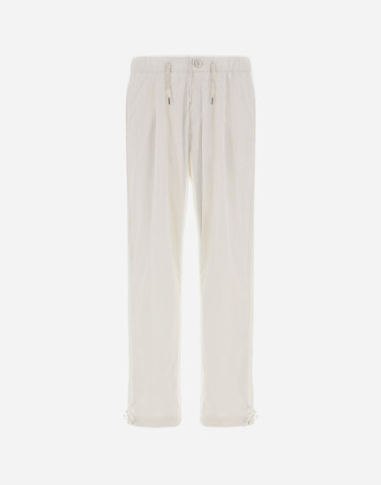 RESORT TROUSERS IN LIGHT NYLON STRETCH White 1 RESORT TROUSERS IN LIGHT NYLON STRETCH White