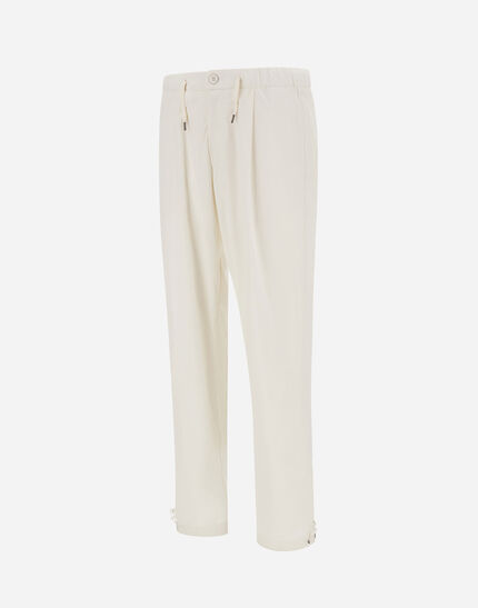 RESORT TROUSERS IN LIGHT NYLON STRETCH White 5 RESORT TROUSERS IN LIGHT NYLON STRETCH White