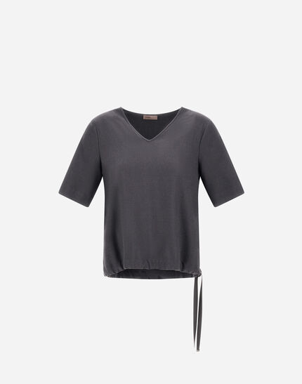 RESORT T-SHIRT IN MELANGE FLANNEL Iron