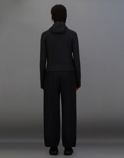 LAMINAR SWEATSHIRT IN WAFFLE JERSEY Black 5 LAMINAR SWEATSHIRT IN WAFFLE JERSEY Black