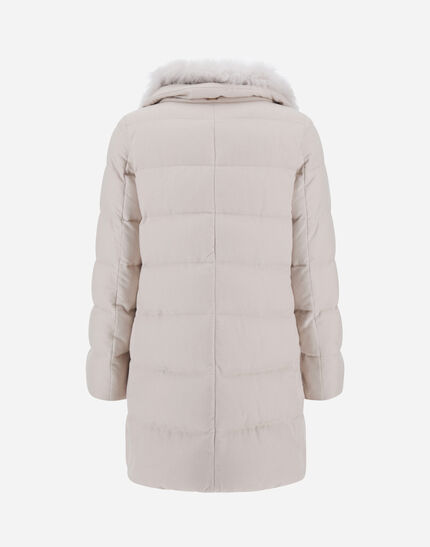 A-SHAPE JACKET IN CASHMERE AND SILK Chantilly