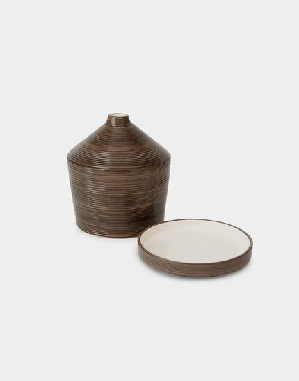 HERNO HABITA DIFFUSER COVER WITH TRAY Coffee 3 HERNO HABITA DIFFUSER COVER WITH TRAY Coffee