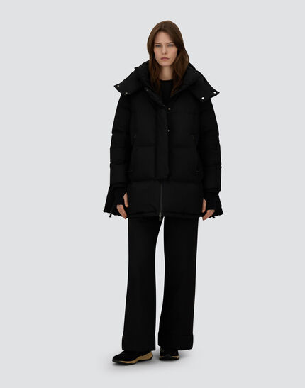 RELAXED JACKET IN 2-LAYER WINDSTOPPER Black