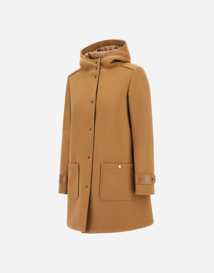 PARKA IN 2-LAYER SCUBA Camel 2 PARKA IN 2-LAYER SCUBA Camel