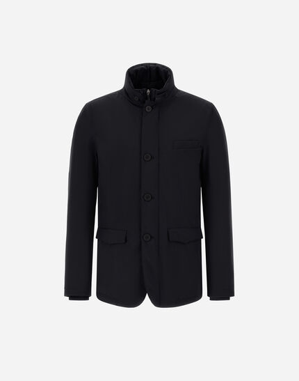 BLAZER WITH BIB IN 2-LAYER WINDSTOPPER Black
