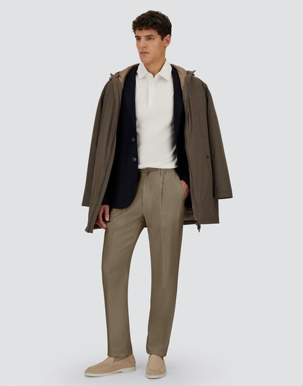 RESORT TROUSERS IN CASHMERE SILK Dove Grey
