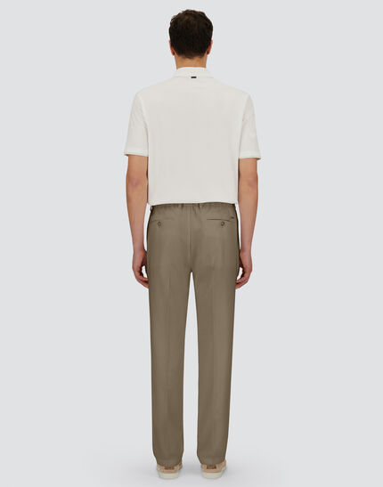 RESORT TROUSERS IN CASHMERE SILK Dove Grey