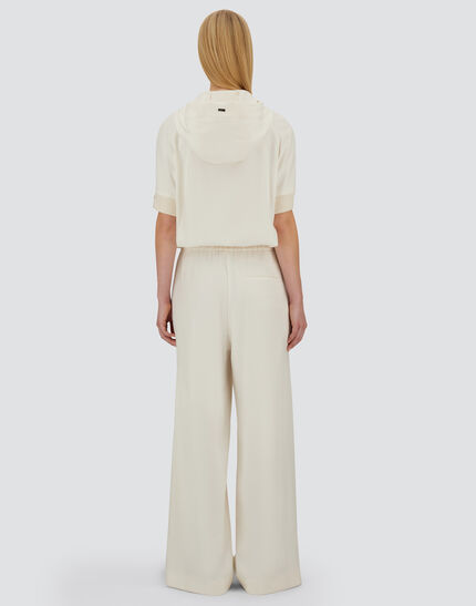 RESORT TROUSERS IN CASHMERE SILK Ivory