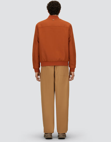 BOMBER JACKET IN EASY WOOL Orange