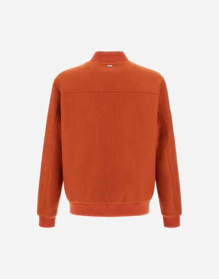BOMBER JACKET IN EASY WOOL Orange