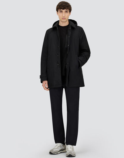 LONG PARKA IN 2-LAYER WINDSTOPPER Black 2 LONG PARKA IN 2-LAYER WINDSTOPPER Black
