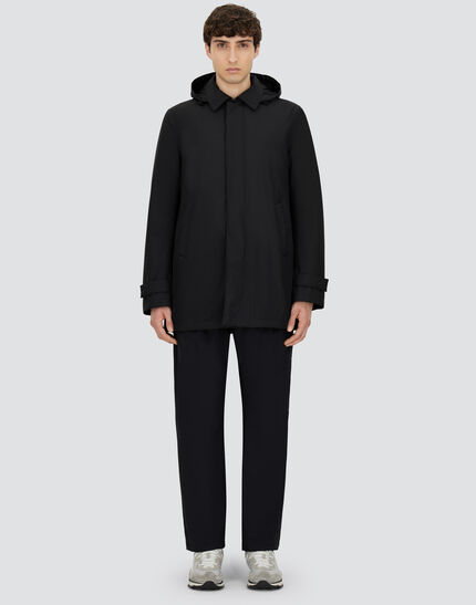 LONG PARKA IN 2-LAYER WINDSTOPPER Black 4 LONG PARKA IN 2-LAYER WINDSTOPPER Black