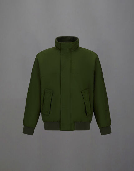 LAMINAR BOMBER JACKET IN ORGANIC TECH Greener Pastures