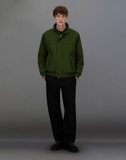 LAMINAR BOMBER JACKET IN ORGANIC TECH Greener Pastures