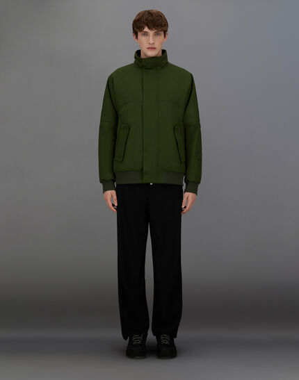 LAMINAR BOMBER JACKET IN ORGANIC TECH Greener Pastures