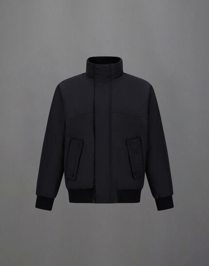 LAMINAR BOMBER JACKET IN ORGANIC TECH Black