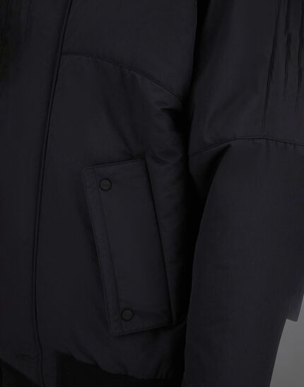 LAMINAR BOMBER JACKET IN ORGANIC TECH Black