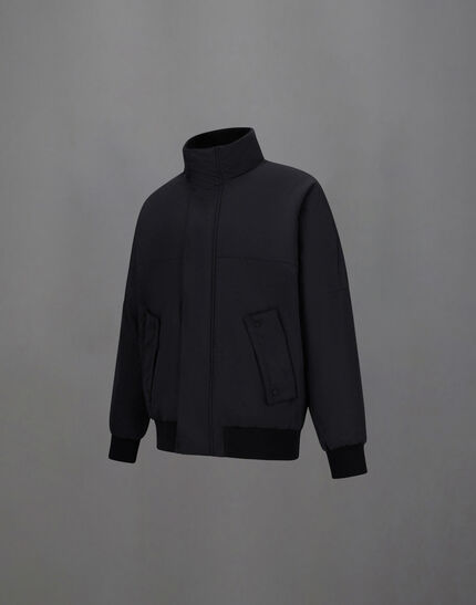 LAMINAR BOMBER JACKET IN ORGANIC TECH Black
